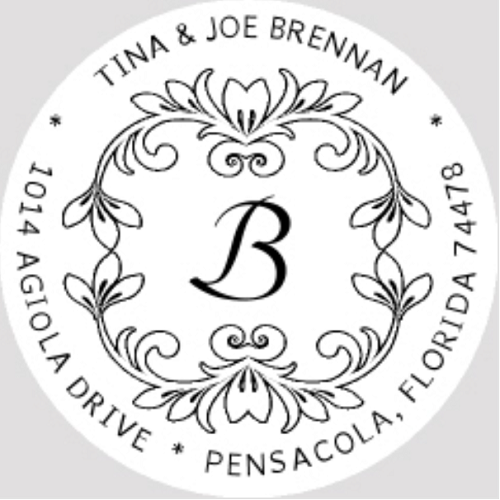 Designer Monogram Address Seal Size 2