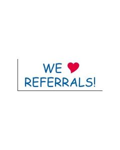 WE LOVE REFERRALS (Two-Color)
