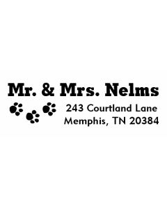 Paws Address Stamp