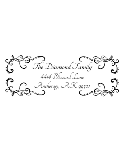 Monogram Rectangular Printy 4915 Address Stamp A45