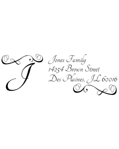 Monogram Rectangular Printy 4915 Address Stamp A48