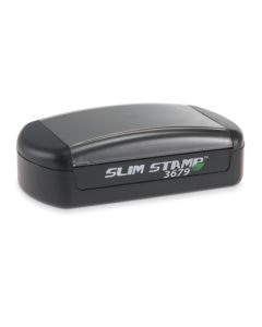 Slim 3679 Pre-Inked Pocket Stamp, Rectangular