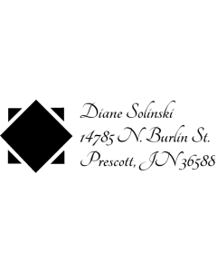 Monogram Rectangular Printy 4915 Address Stamp A66