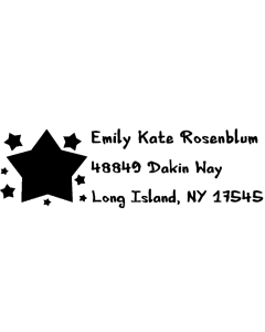 Monogram Rectangular Printy 4915 Address Stamp A67