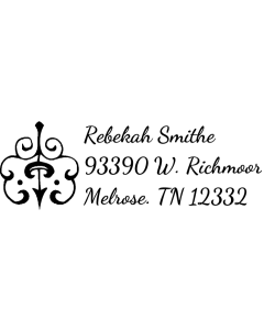 Monogram Rectangular Printy 4915 Address Stamp A77